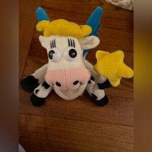 Vintage 6” Kraft Singles Dairy Fairy Cow Stuffed Plush Toy